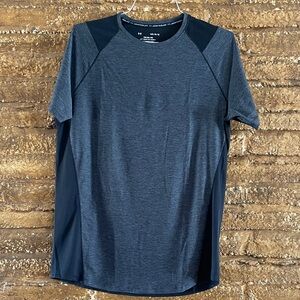 Under Armour MK1 HeatGear Charcoal and Black Short Sleeve Tee